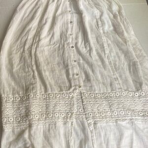 Topshop White Lace Detail Dress